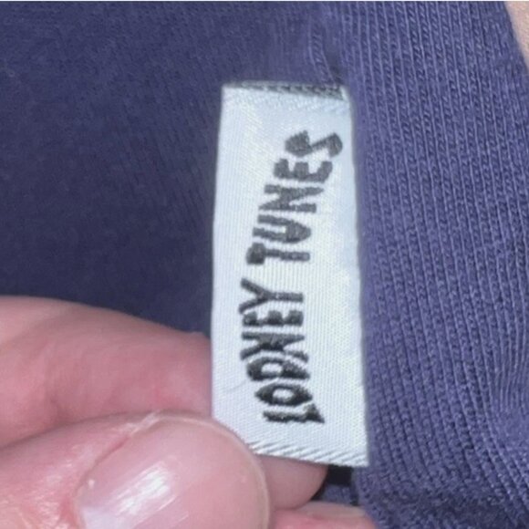 Michigan J Frog WB 1995 Blue Pocket Embroidered T Shirt Acme Clothing Size Large - Picture 8 of 8